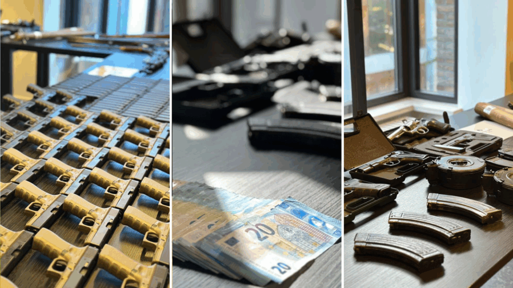 International arms trafficking network crackdown in Limburg