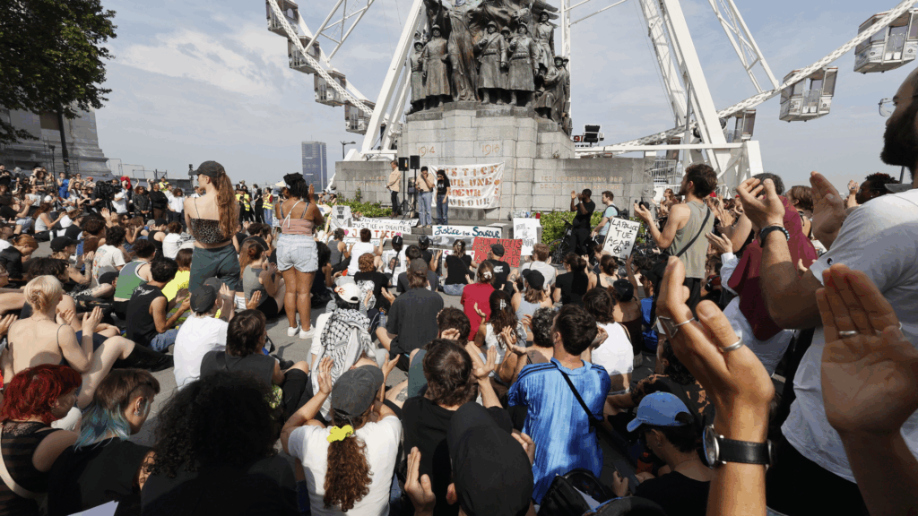 Hundreds of protesters denounce Brussels police violence