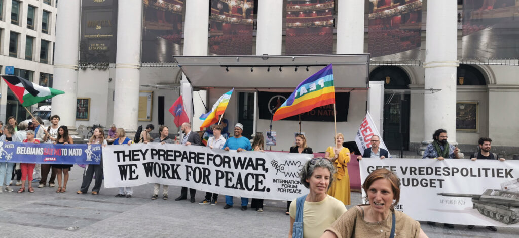 Dozens of organisations demonstrate against increased military spending