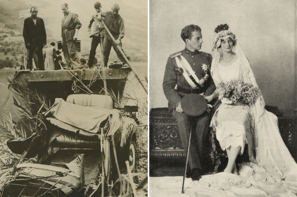 When the Belgian Queen was killed in a car accident near a Swiss lake