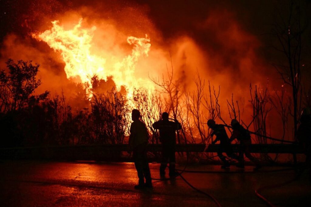 Greek authorities claim arsonists are behind many wildfires in country