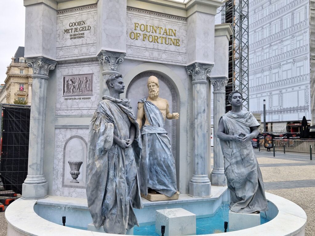'Fountain of fortune' installed in central Brussels square