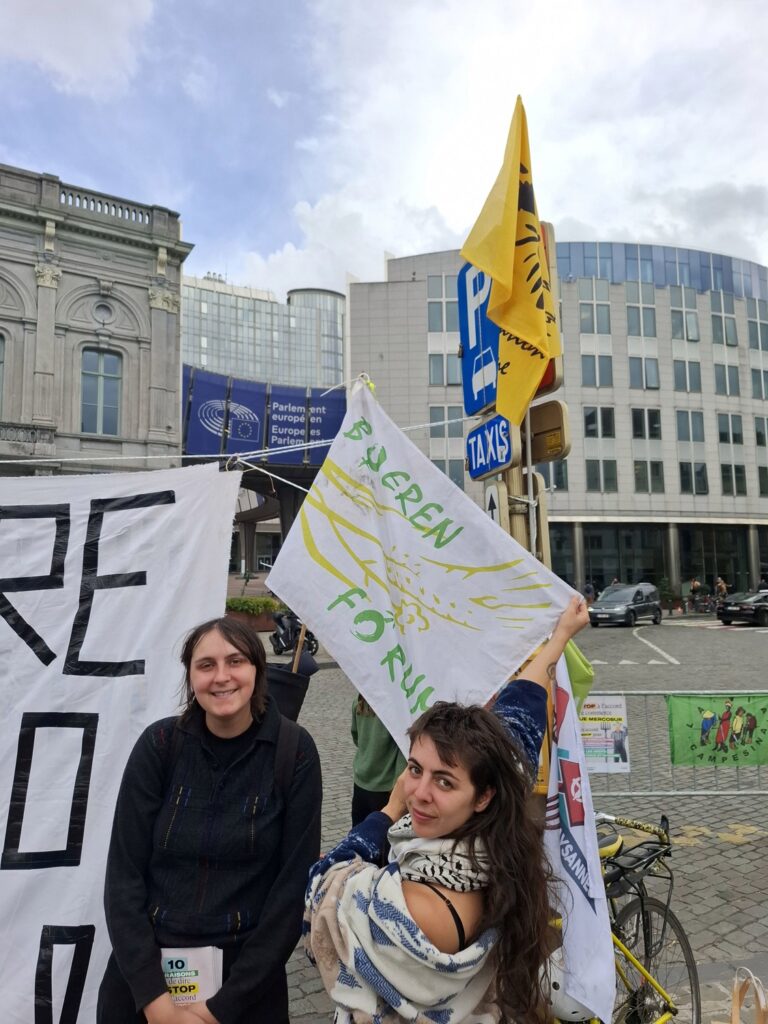 Farmers protest in Brussels against Mercosur deal