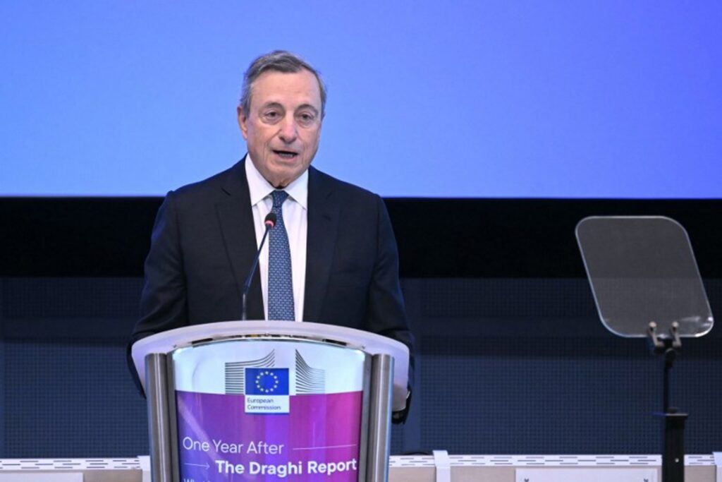 EU falls behind on growth a year after Draghi report