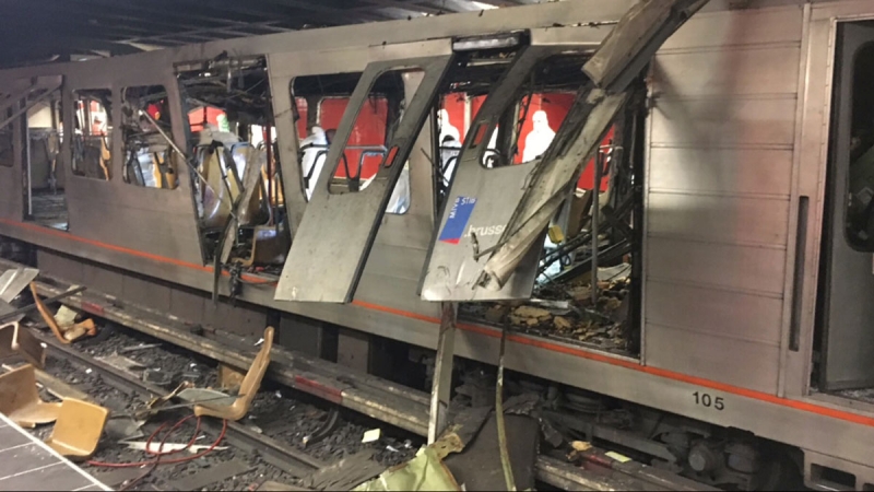 Human chain of hope takes place in Maelbeek in tribute to victims of 2016 attacks