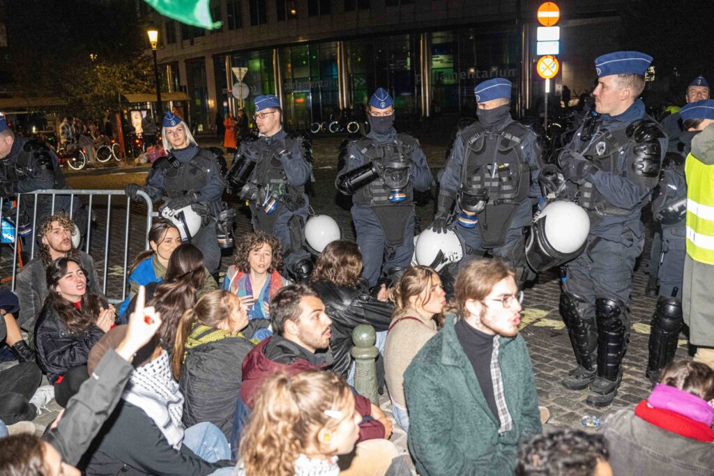 Questions raised over 'police brutality' at Gaza flotilla protests in Brussels