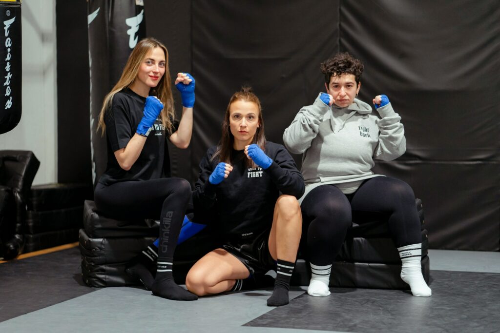 Where can women attend self-defence classes in Belgium?