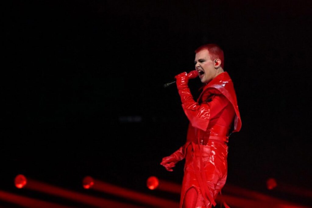 Belgian artistes prepare to go on stage in support of the fight against HIV