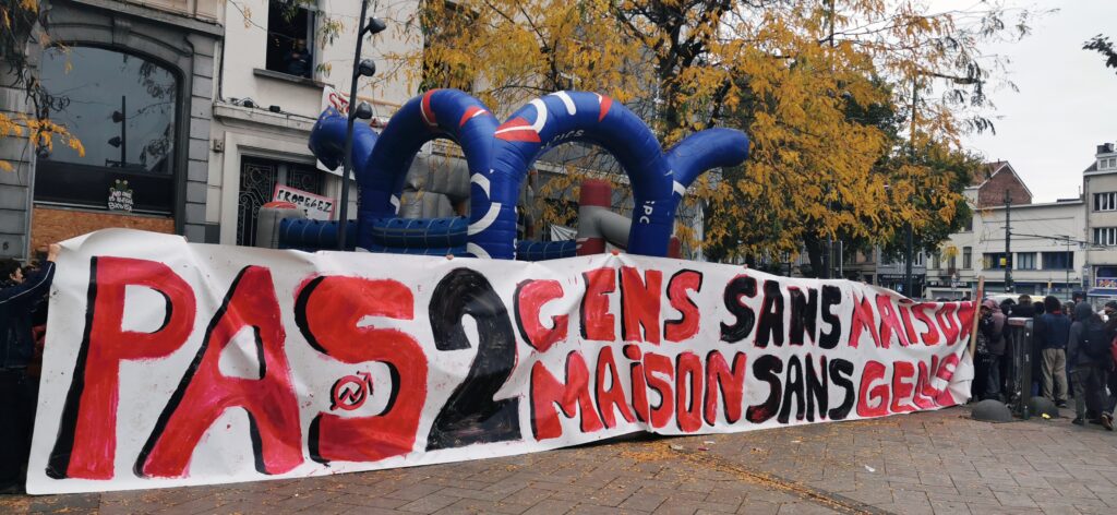 Brussels police use tear gas and water cannon to disperse protesters in Anderlecht