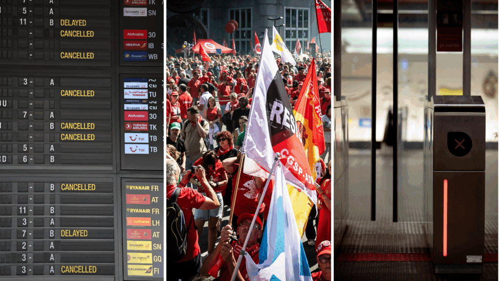Delays, cancellations and disruption as national strike hits Belgium on Tuesday