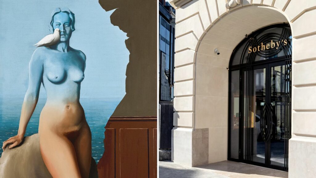 Magritte painting owned by family of Belgian resistance heroine to go on sale