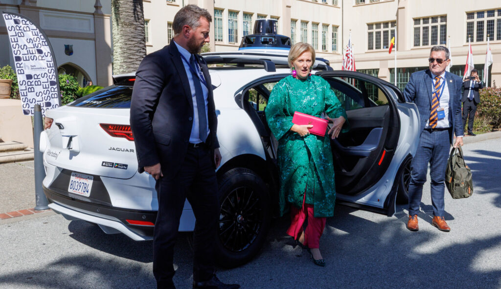 'A fantastic experience': Belgian Princess rides driverless car