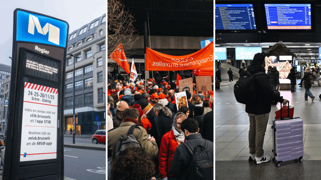Day 3 of Belgium's national strike: Several disruptions as workers join action