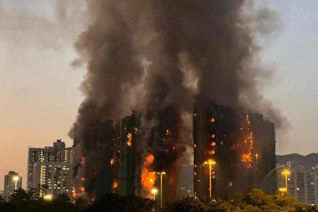 Death toll in Hongkong apartment block fire rises to at least 44