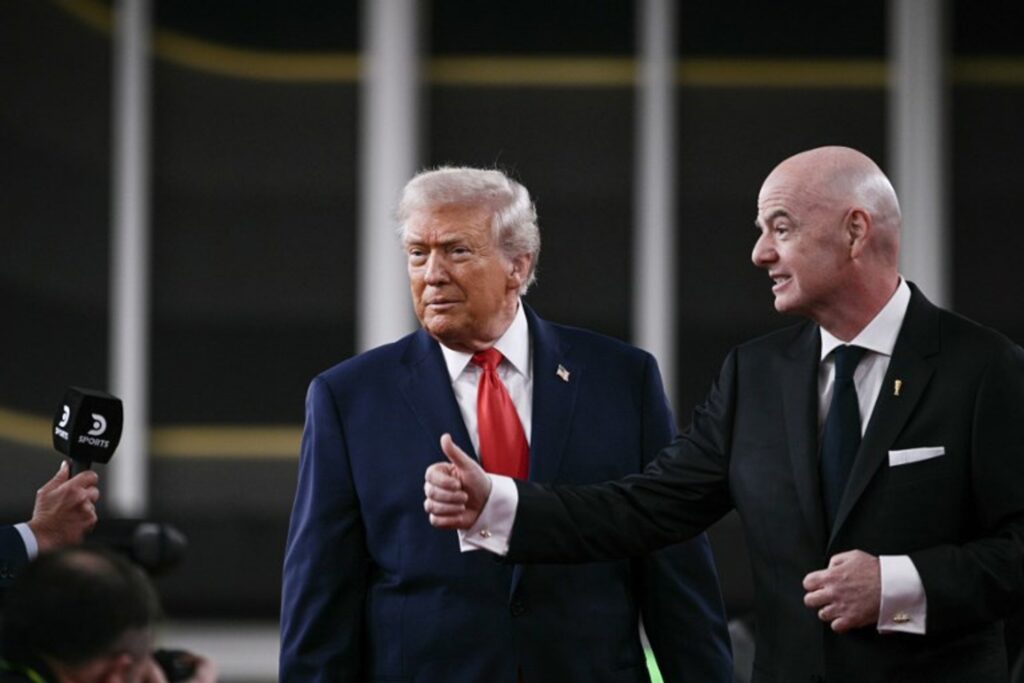 Donald Trump is awarded FIFA's first Peace Prize