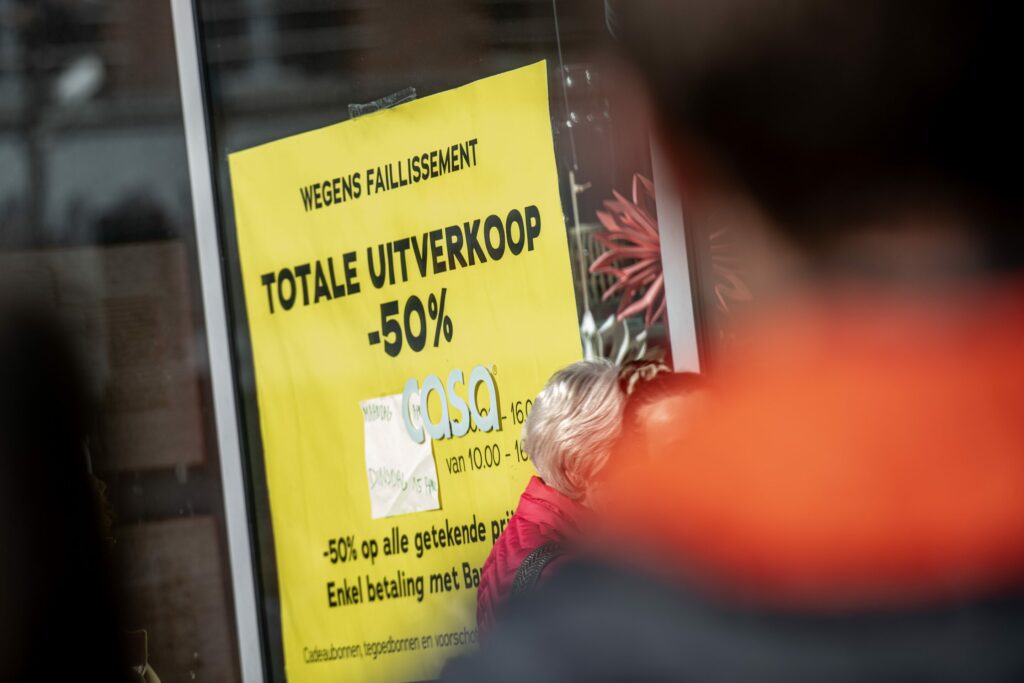 Record bankruptcies in Belgium in November