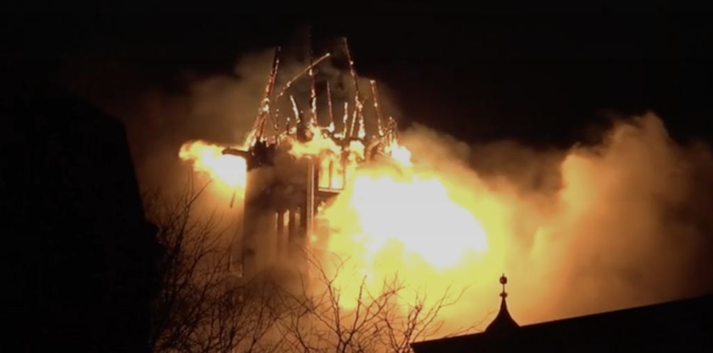Historic Amsterdam church gutted by fire as New Year celebrations turn sour
