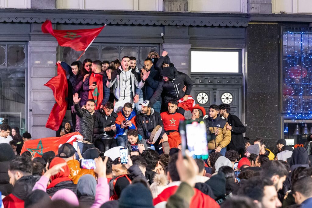Celebrations in Molenbeek after Morocco reach African Cup final