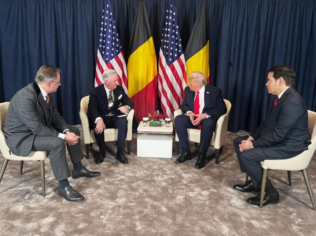 Belgian PM meets Trump for 15 minutes at Davos