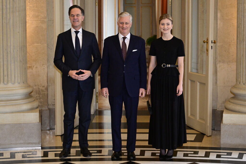 Belgian Royals hold audience with NATO chiefs in Laeken