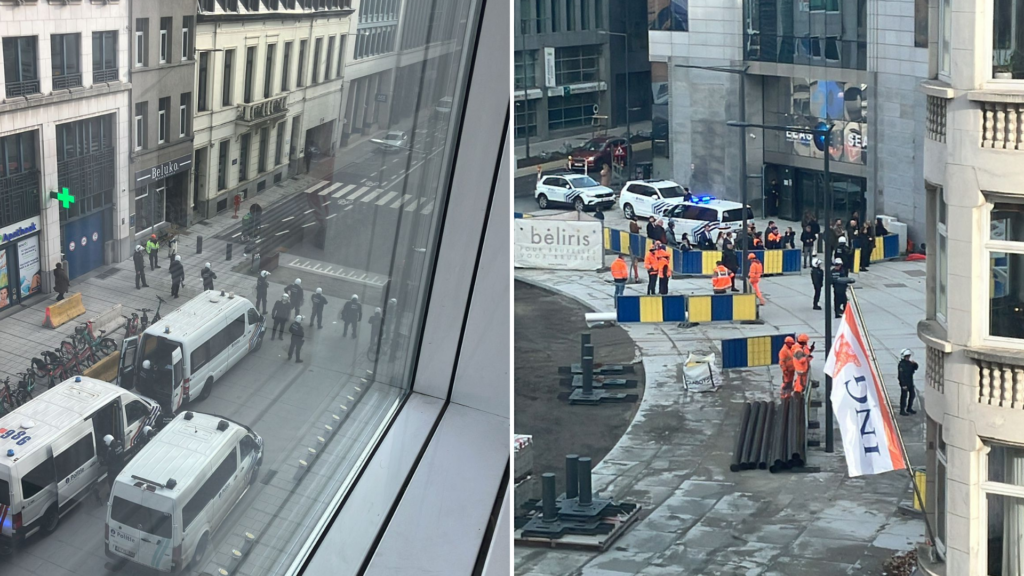 Unrest in Brussels EU quarter as demonstration gets out of hand
