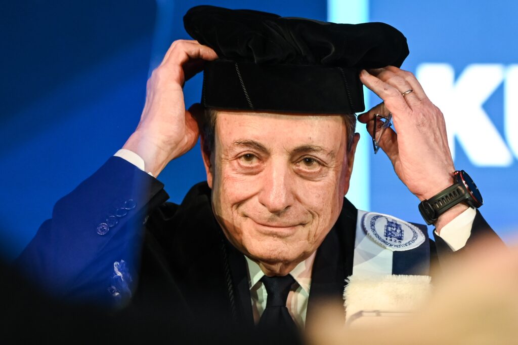 'Old order is dead' warns Mario Draghi as he accepts honorary KU Leuven doctorate