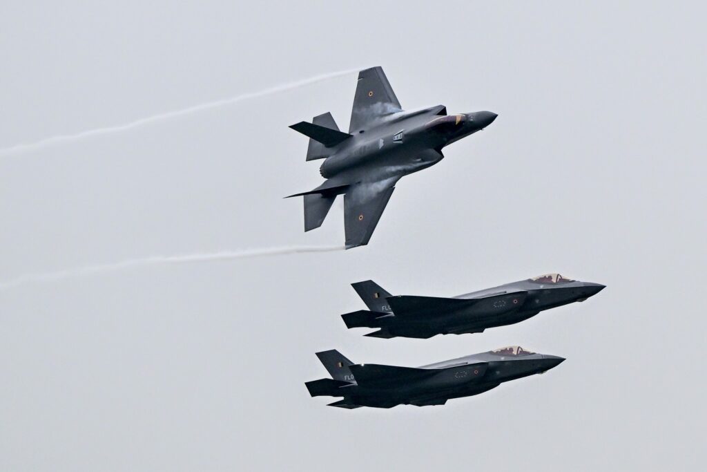 Why are so many military planes flying over Brussels today?