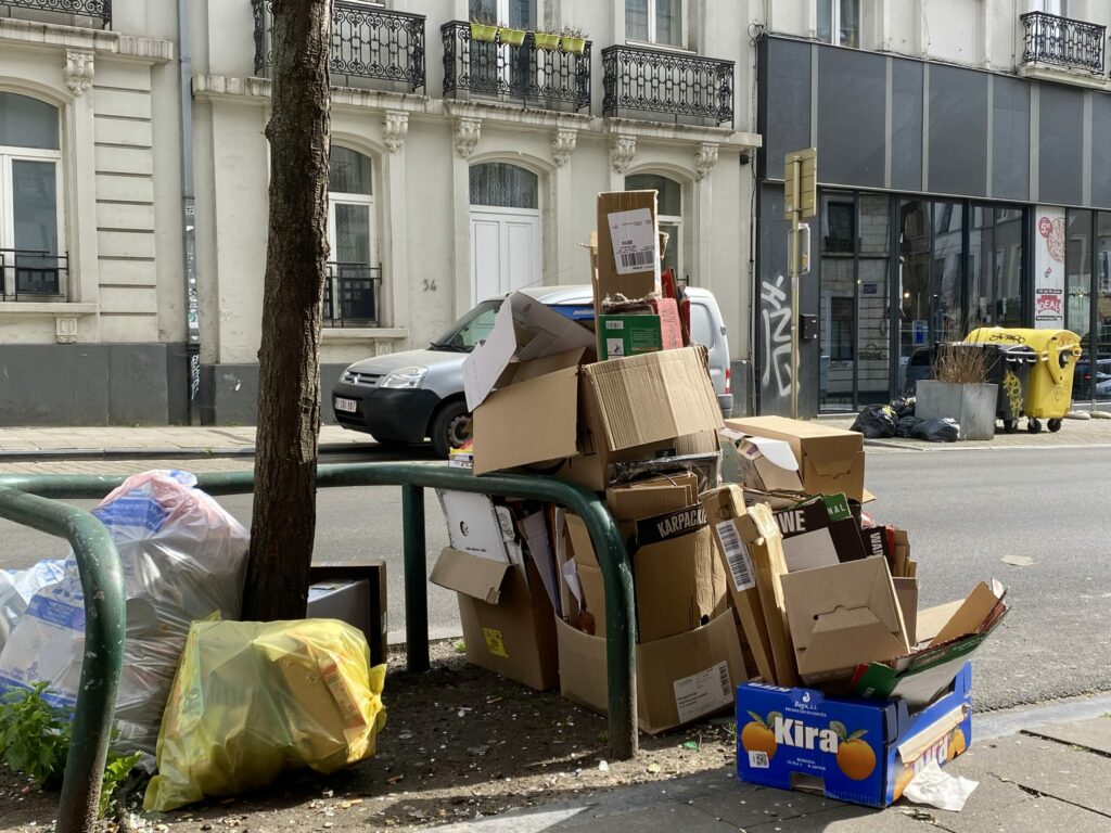 'Reached my limit': Rubbish piles up on streets of Brussels after bin strikes
