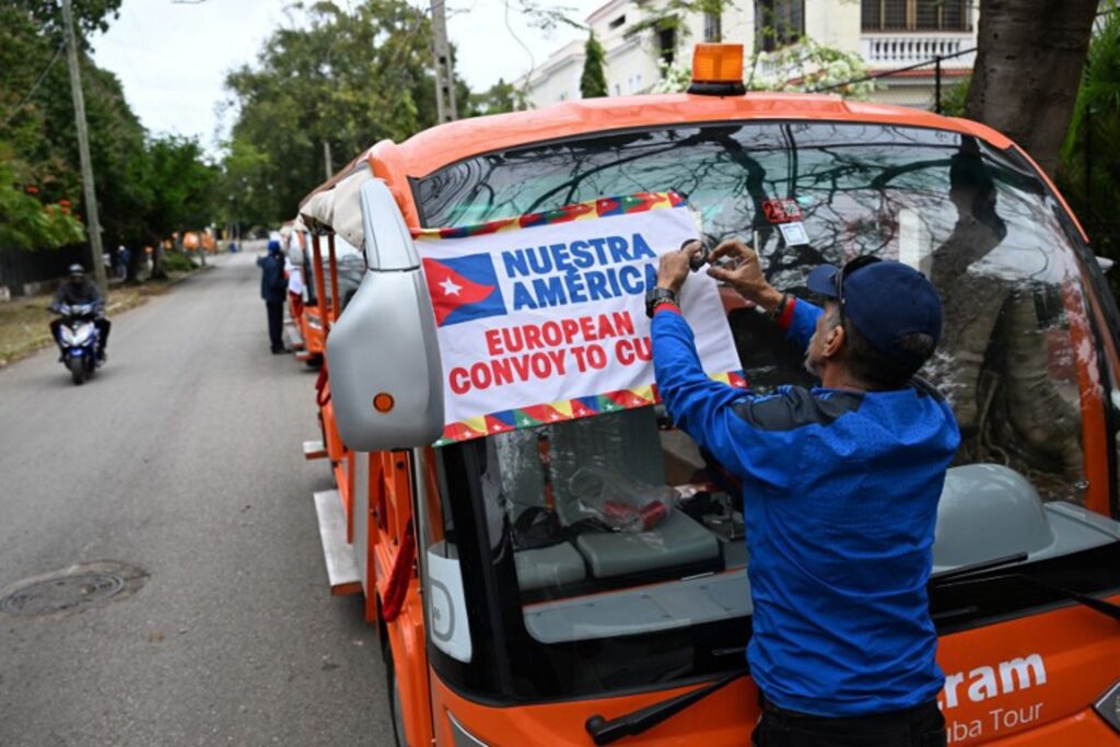 Humanitarian aid convoy takes medical supplies to Cuba