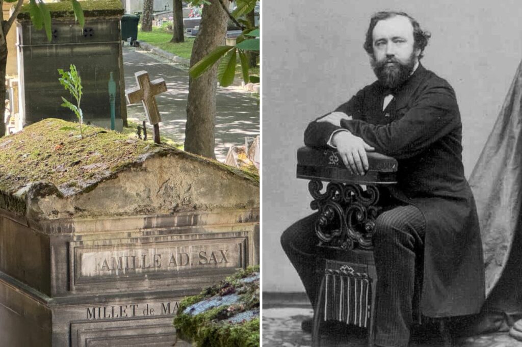 Belgian inventor of the saxophone's tomb is falling apart in Paris