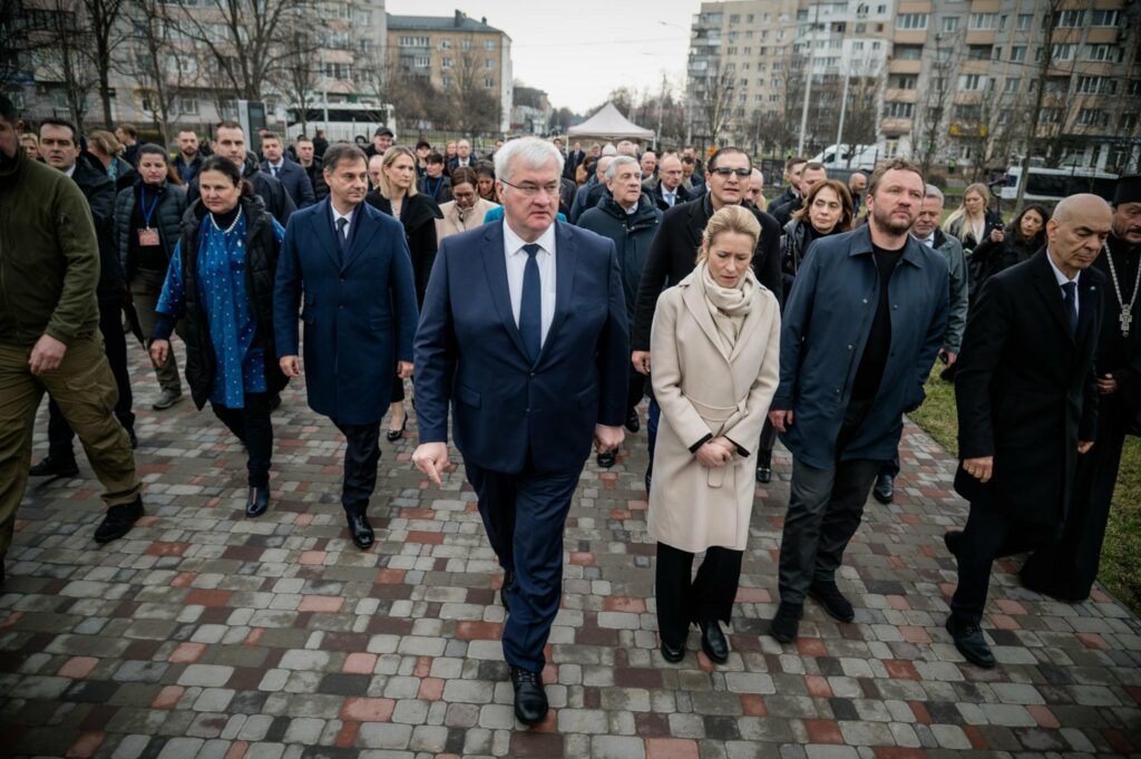 EU officials gather in Kyiv to commemorate Bucha massacre