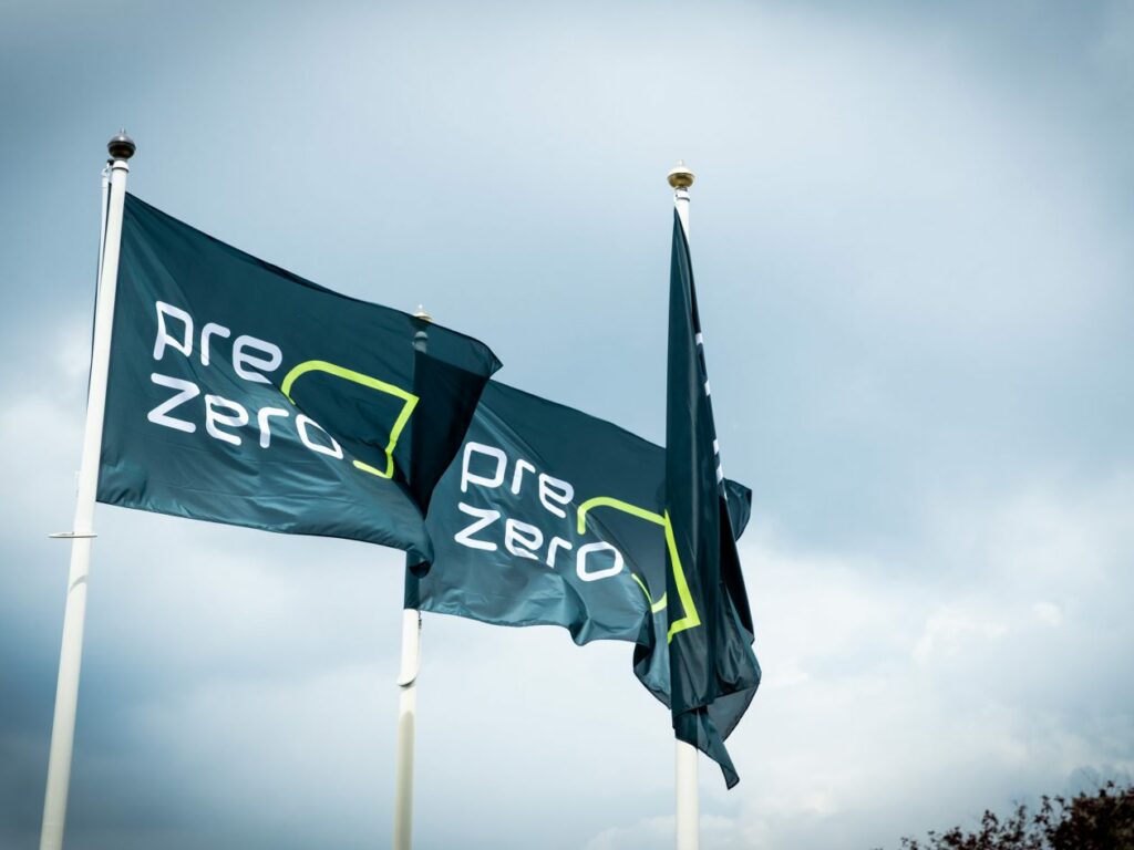 Raging fire at waste plant near Belgian border