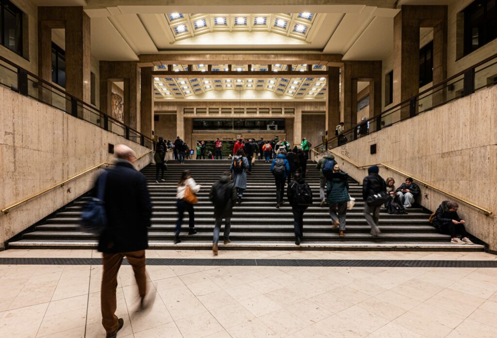 An education at Brussels central station