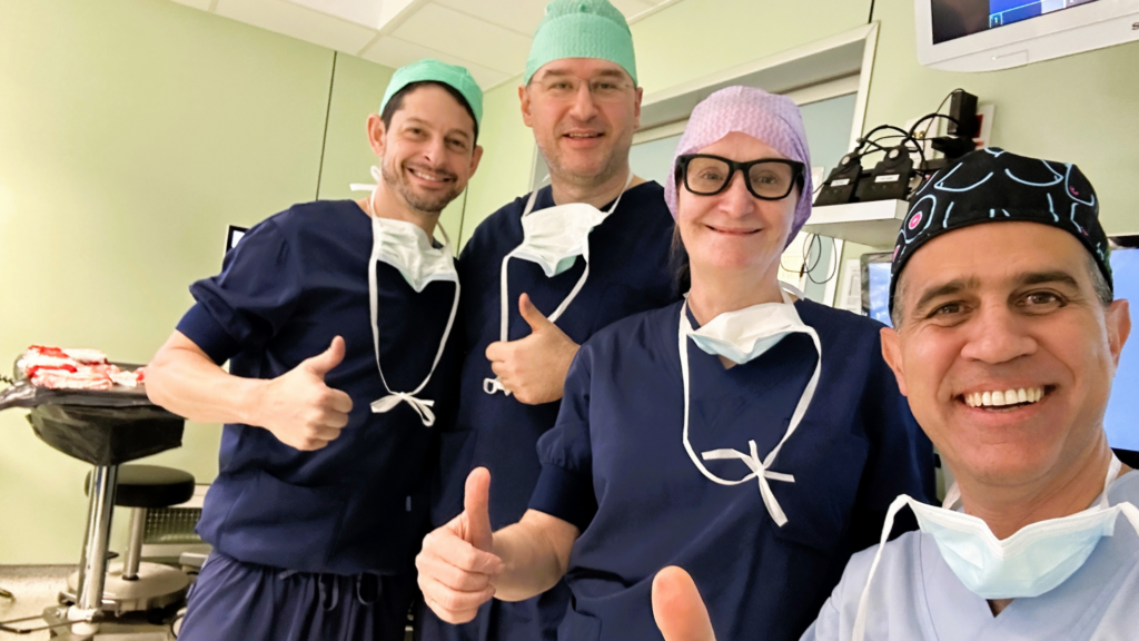 Two robots used for breast surgery operation at Brussels hospital