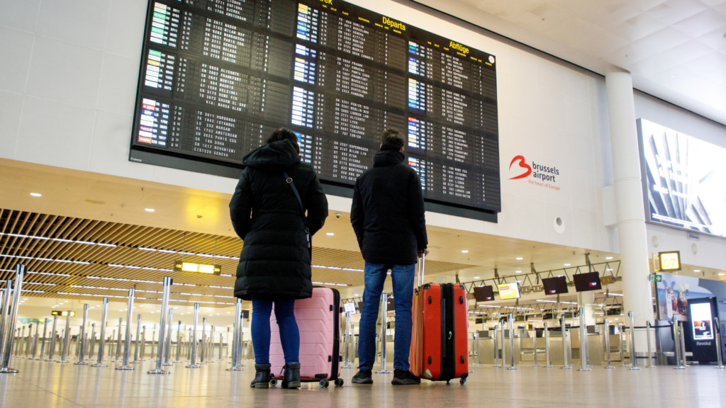 Belgian airspace strike forces hundreds to sleep at Brussels Airport