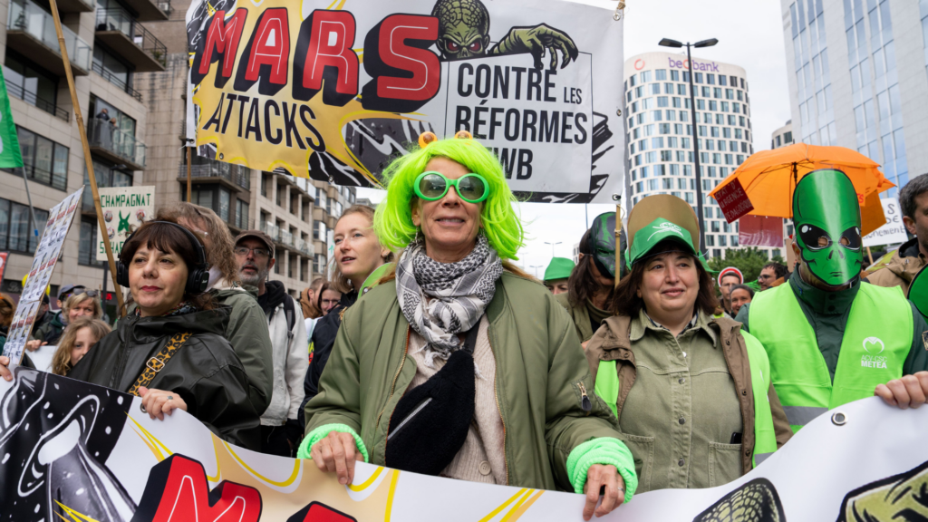 National strike: Latest updates as Belgian trade unions take to the streets