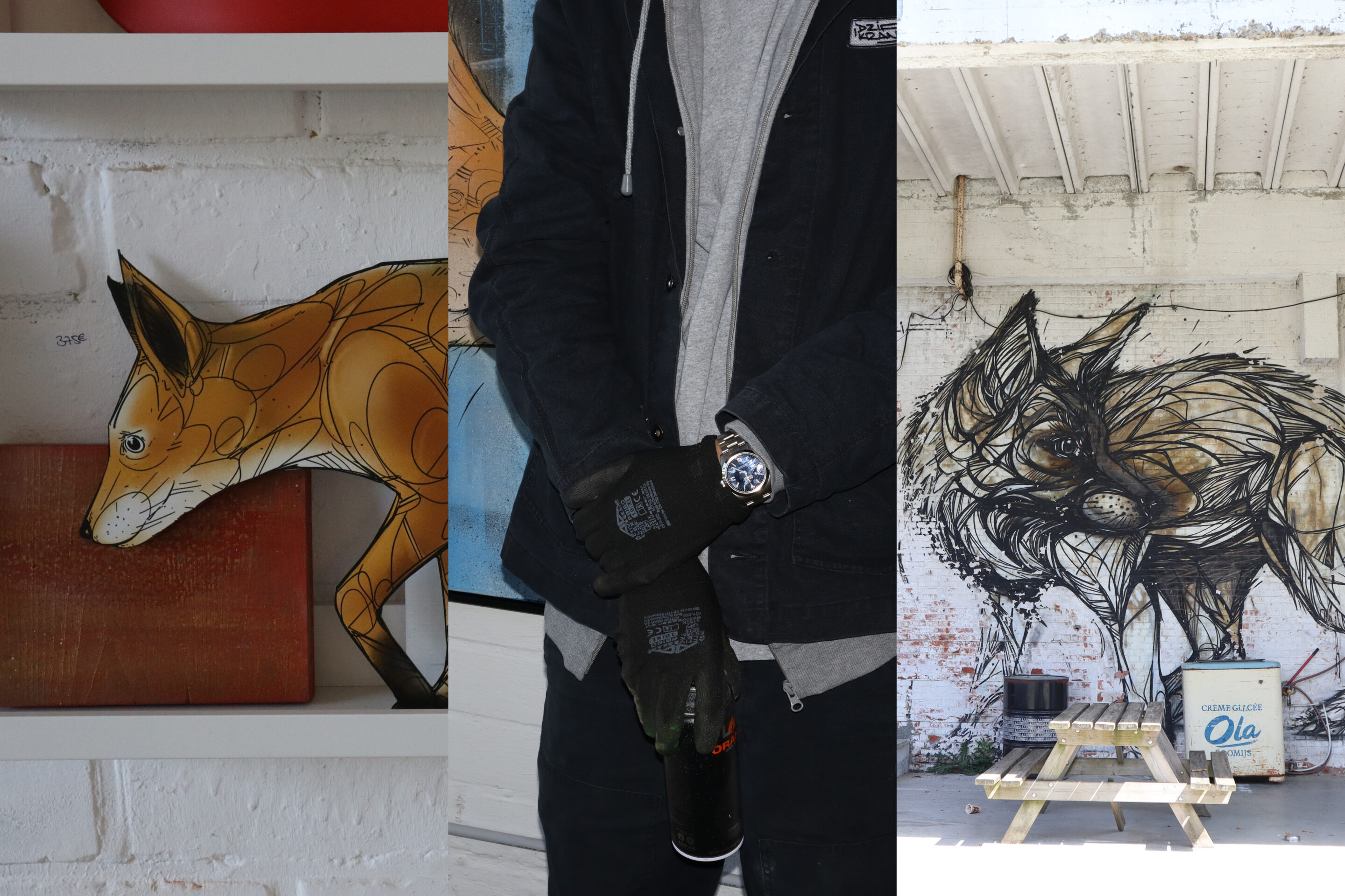 The iconic Belgian street artist who prefers to paint in small villages over big cities