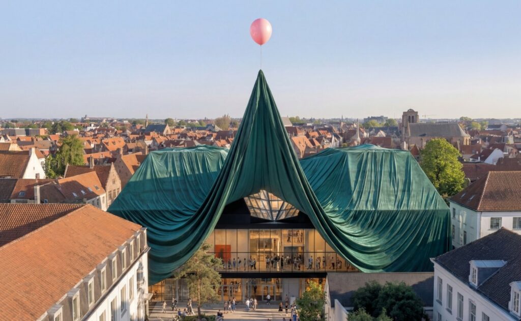 Bruges' new art hall is ready for festive opening weekend