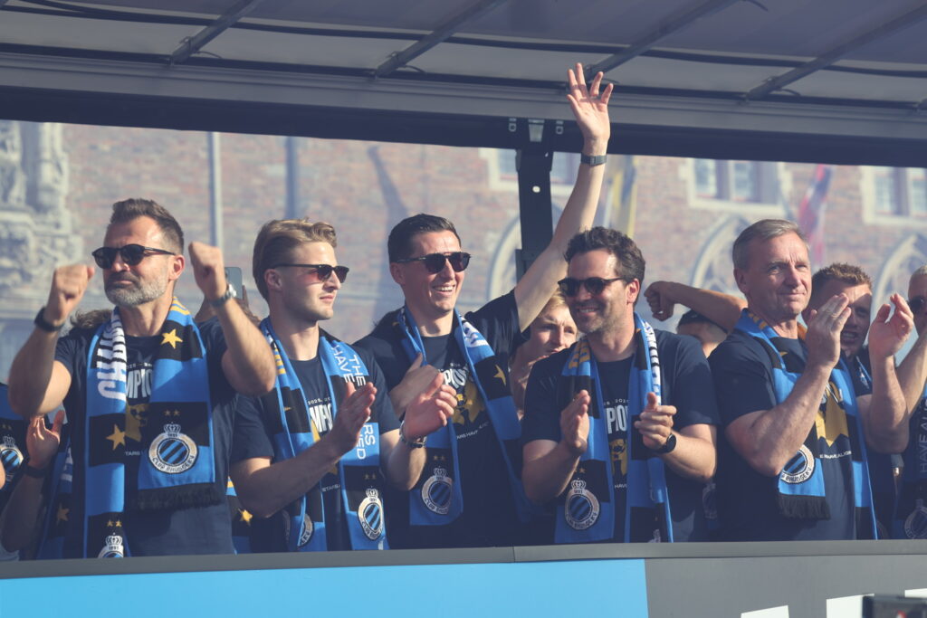 Sport: Fans turn out in their thousands to celebrate Club Brugge's championship title