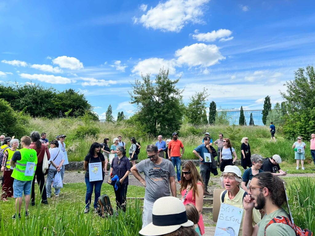 Angry Brussels residents protest against social housing project on green land