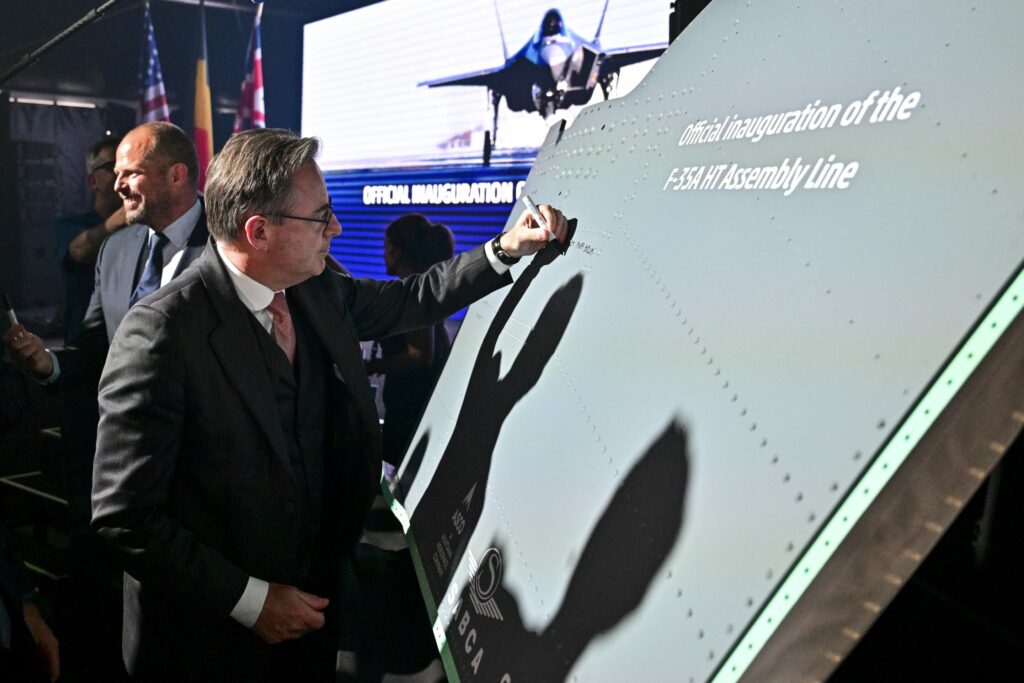 First production line for F-35 tailplanes begins in Belgium
