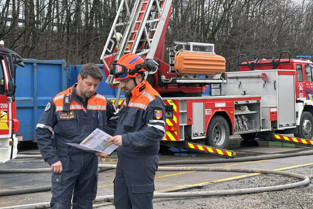 Industrial fire at waste centre in Wallonia