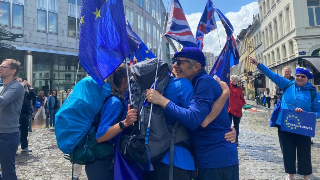 'It's not if, it's when': Brits walk from London to Brussels to urge UK to rejoin EU