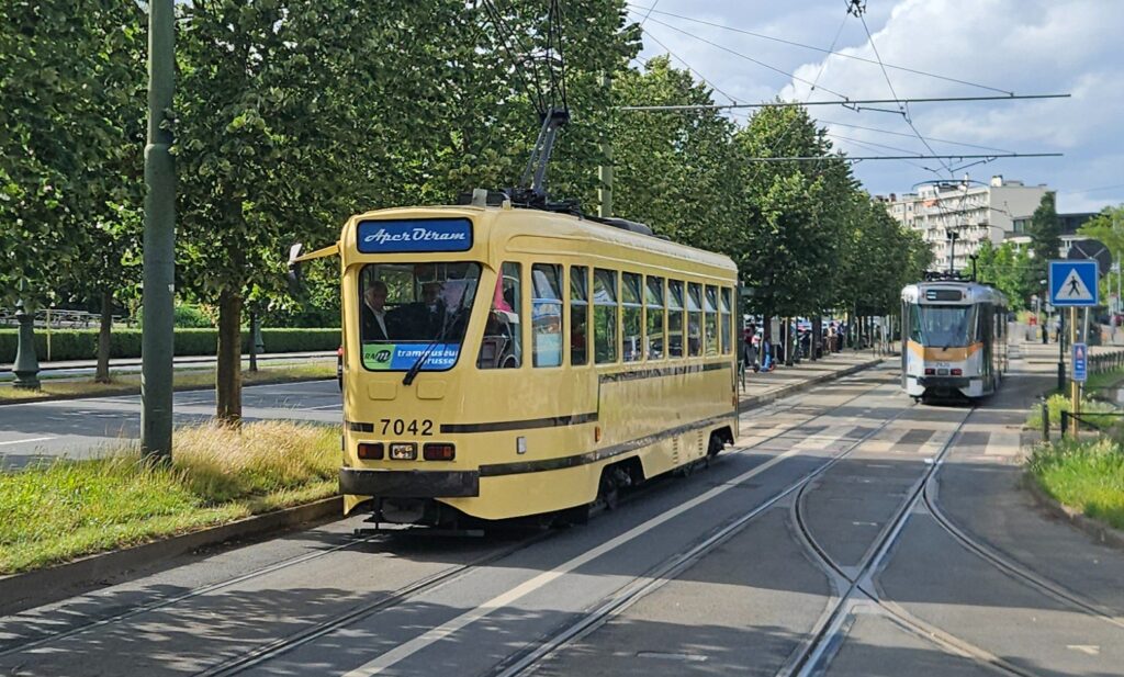 A new tram helps you see a different side of Brussels – with a glass of champagne in hand