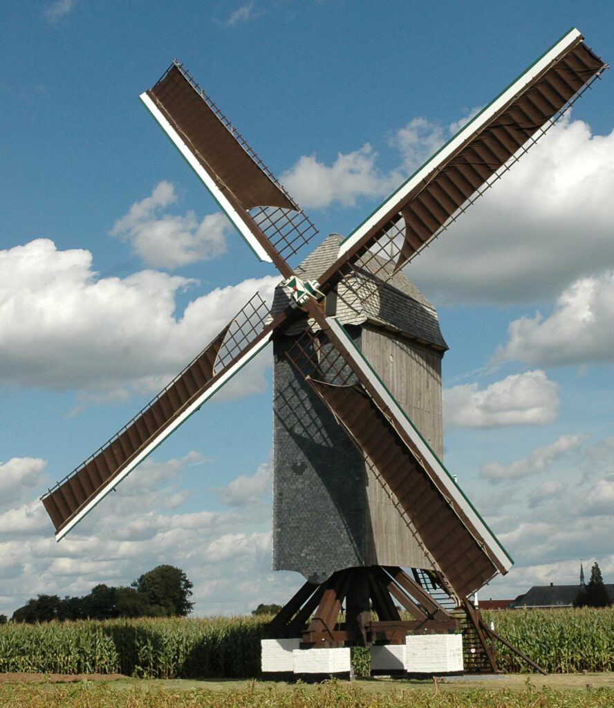 Historic windmill torn down by gale-force winds in Kruisem