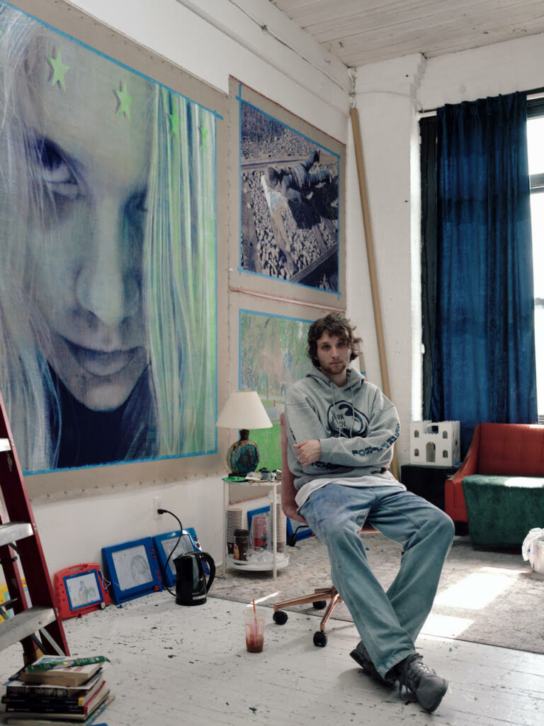 Why the son of a major Hollywood star brought his first European art show to Brussels
