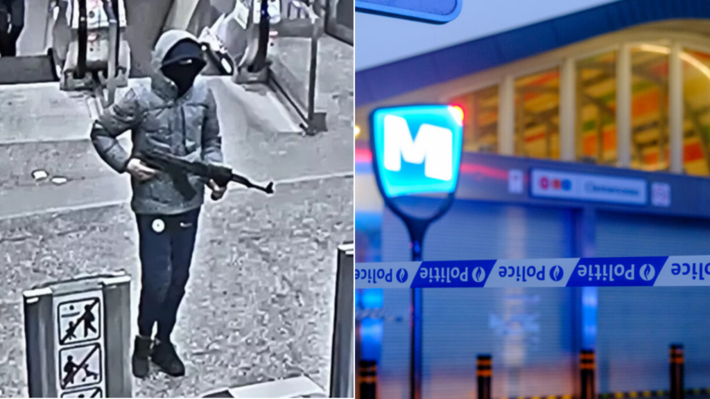 Man suspected of firing AK-47 in Brussels metro on the run after breaking ankle tag