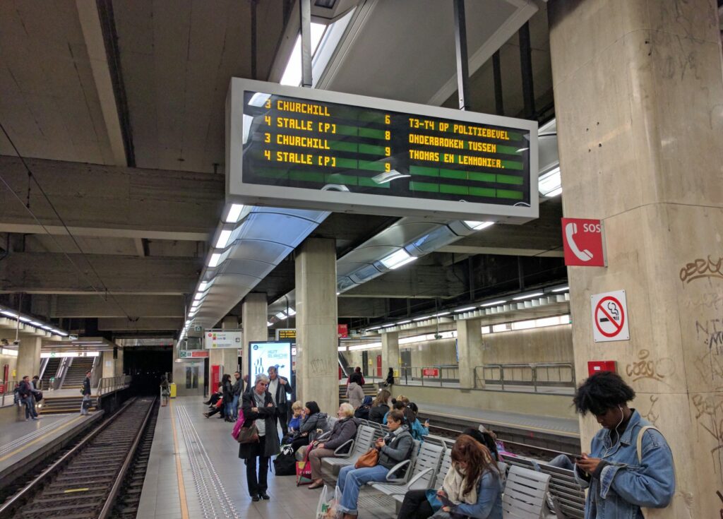 Trams disrupted after violent incident at Bourse station in central Brussels