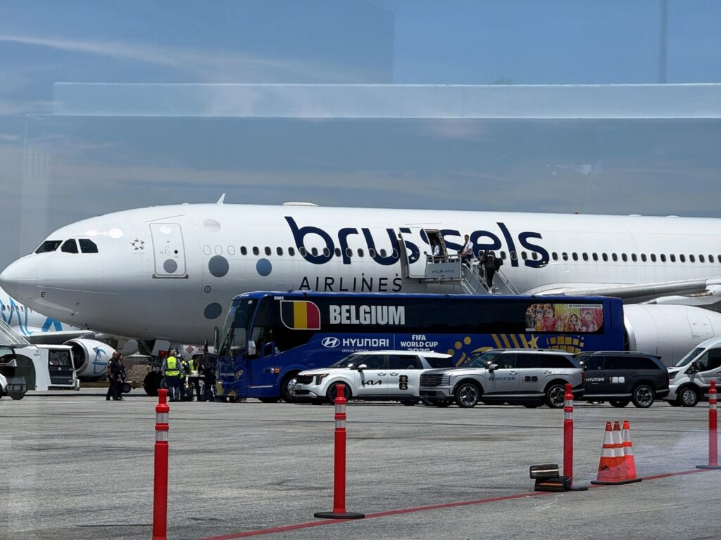 Belgian Red Devils football team are back in Brussels