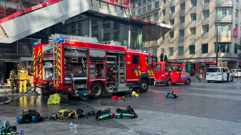 Several people found dead in a lift following fire near Place De Brouckère